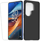 Cover for Samsung Galaxy S26 Ultra 5G Case, 【6.80"】 Screen Protector 【1 Pack】，Shockproof Bumper Protection Shell Black