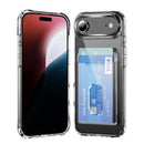Crystal Clear Card Slot PC Hybrid TPU Phone Case