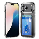 Crystal Clear Card Slot PC Hybrid TPU Phone Case