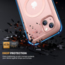 iPhone 16 Case, Full Body Rugged Case Touch Sensitive Anti - Scratch Screen Protector Pink