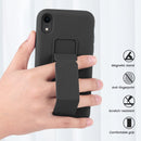 Case for iPhone 16 with Vertical Kickstand + Flexible Soft Liquid Silicone Protective Cover