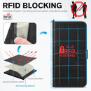 iPhone 16 Leather Magnetic Closure Protective Flip Cover Compatible Black