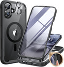 iPhone 16 Pro Case Full - Body Phone Built - in Glass Screen Protector Military