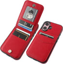 iPhone 16 Case Wallet Credit Card Holder Heavy Duty Protective Cover 16 6.1 Inch Mint Green