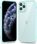 iPhone 16 Pro Transparent Hybrid Hard Shell Plastic & Soft Silicone Rubber Bumper