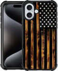 iPhone 16 Pro Max Dual Layer Shockproof Rugged Cover Pattern Design Case