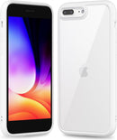 iPhone 16 Pro Transparent Hybrid Hard Shell Plastic & Soft Silicone Rubber Bumper