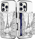 iPhone 16 Pro Case Cute Card Holder Slim Cases Paws Dog Craws