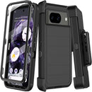Google Pixel 9 Case Pro Case Protector Belt Clip Holster Body Cover with Kickstand Black