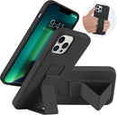 Case for iPhone 16 with Vertical Kickstand + Flexible Soft Liquid Silicone Protective Cover