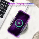 iPhone 16 Pro Case Glow Dark Three Layer Heavy Duty Shockproof Protection Hard Plastic Bumper+Soft Silicone Case