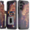Galaxy S25 Card Slots Kickstand Protective Phone Case