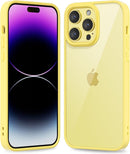 iPhone 16 Pro Transparent Hybrid Hard Shell Plastic & Soft Silicone Rubber Bumper