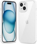 iPhone 16 Pro Transparent Hybrid Hard Shell Plastic & Soft Silicone Rubber Bumper