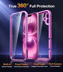 Designed for Iphone 16 Case, Full Body Rugged Case with Built - In Touch Sensitive Anti - Scratch Screen Protector,