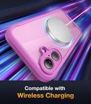 Designed for Iphone 16 Case, Full Body Rugged Case with Built - In Touch Sensitive Anti - Scratch Screen Protector,