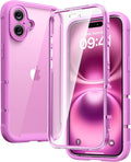 Designed for Iphone 16 Case, Full Body Rugged Case with Built - In Touch Sensitive Anti - Scratch Screen Protector,