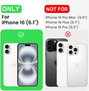 Designed for Iphone 16 Case, Premium Silicone Shockproof Protective Phone Case for Men Women Girls 6.1", Black