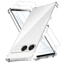 Designed for Samsung Galaxy S26 Ultra Case + 2 Pack Galaxy S26 Ultra Screen Protector Tempered Glass.[Military Grade Protection] Slim,Transparent,Shockproof，Anti - Scratch - Clear