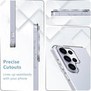 Designed for Samsung Galaxy S26 Ultra Case + 2 Pack Galaxy S26 Ultra Screen Protector Tempered Glass.[Military Grade Protection] Slim,Transparent,Shockproof，Anti - Scratch - Clear