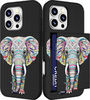 iPhone 16 Pro Case Cute Card Holder Slim Cases Paws Dog Craws