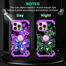 iPhone 16 Pro Case Glow Dark Three Layer Heavy Duty Shockproof Protection Hard Plastic Bumper+Soft Silicone Case