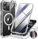 iPhone 16 Pro Case Full - Body Phone Built - in Glass Screen Protector Military