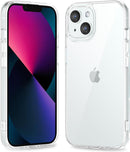 iPhone 16 Pro Transparent Hybrid Hard Shell Plastic & Soft Silicone Rubber Bumper