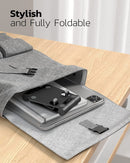 Dual Folding Cell Phone Stand, Fully Adjustable Foldable Desktop Phone Holder Cradle