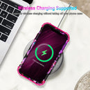 iPhone 16 Pro Case Glow Dark Three Layer Heavy Duty Shockproof Protection Hard Plastic Bumper+Soft Silicone Case