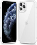 iPhone 16 Pro Transparent Hybrid Hard Shell Plastic & Soft Silicone Rubber Bumper