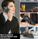 Google Pixel 9 Case Pro Case Protector Belt Clip Holster Body Cover with Kickstand Black