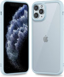 iPhone 16 Pro Transparent Hybrid Hard Shell Plastic & Soft Silicone Rubber Bumper