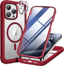 iPhone 16 Pro Case Full - Body Phone Built - in Glass Screen Protector Military