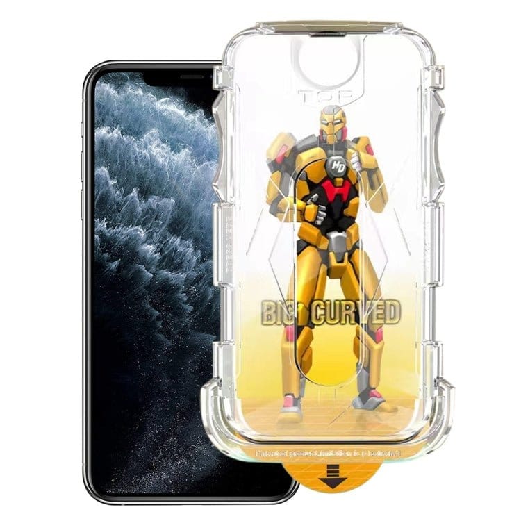 Easy Install Dust - proof Armor Tempered Glass Film