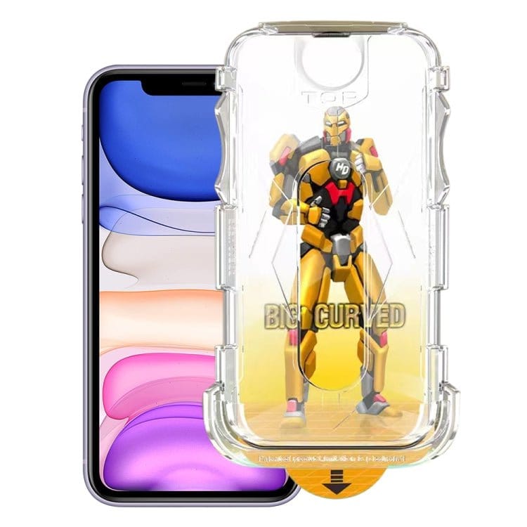 Easy Install Dust - proof Armor Tempered Glass Film