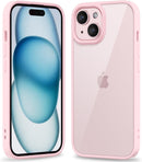 iPhone 16 Pro Transparent Hybrid Hard Shell Plastic & Soft Silicone Rubber Bumper