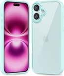 iPhone 16 Pro Transparent Hybrid Hard Shell Plastic & Soft Silicone Rubber Bumper