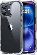 iPhone 16 Case Stand, 23FT Military Grade Drop Protection Heavy Duty Magnetic Phone Case Black