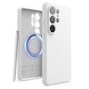 elago Compatible with Samsung Galaxy S26 Ultra Case, Magnetic Silicone Case, Compatible with MagSafe Accessories, Protective Cover, Shockproof, Slim, Anti - Scratch Soft Microfiber Lining (Black)