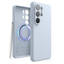 elago Compatible with Samsung Galaxy S26 Ultra Case, Magnetic Silicone Case, Compatible with MagSafe Accessories, Protective Cover, Shockproof, Slim, Anti - Scratch Soft Microfiber Lining (Black)