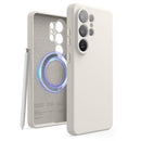 elago Compatible with Samsung Galaxy S26 Ultra Case, Magnetic Silicone Case, Compatible with MagSafe Accessories, Protective Cover, Shockproof, Slim, Anti - Scratch Soft Microfiber Lining (Black)