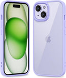 iPhone 16 Pro Transparent Hybrid Hard Shell Plastic & Soft Silicone Rubber Bumper