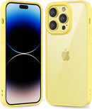 iPhone 16 Pro Transparent Hybrid Hard Shell Plastic & Soft Silicone Rubber Bumper