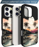 iPhone 16 Pro Case Cute Card Holder Slim Cases Paws Dog Craws