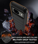 Google Pixel 9 Case Pro Case Protector Belt Clip Holster Body Cover with Kickstand Black