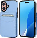 iPhone 16 Case Wallet Credit Card Holder Heavy Duty Protective Cover 16 6.1 Inch Mint Green