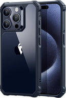 iPhone 16 Case Stand, 23FT Military Grade Drop Protection Heavy Duty Magnetic Phone Case Black