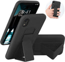 Case for iPhone 16 with Vertical Kickstand + Flexible Soft Liquid Silicone Protective Cover