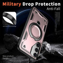 Heavy - Duty Galaxy S25 Ultra Case with 360° Rotatable Ring Kickstand